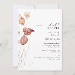 Autumn Bridal Shower Invitation