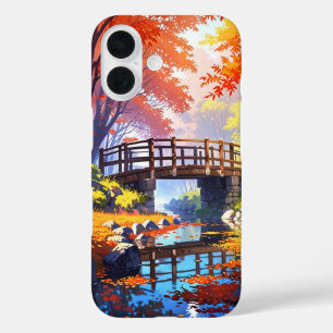Autumn Bridge Serenity iPhone 16 Case