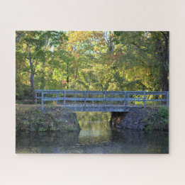 Autumn Bridge Waterscape Puzzle