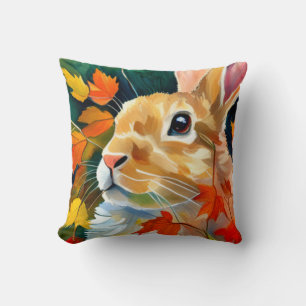 Autumn Bunny Cushion