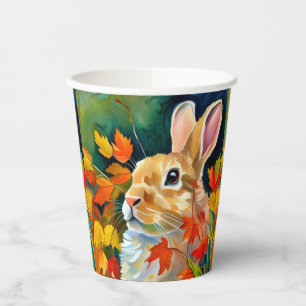 Autumn Bunny Paper Cups