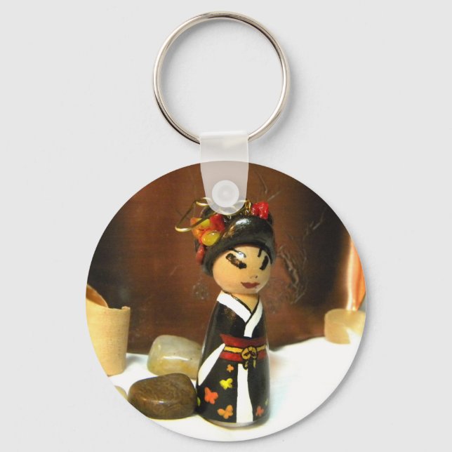 Autumn Butterflies III Key Ring (Front)