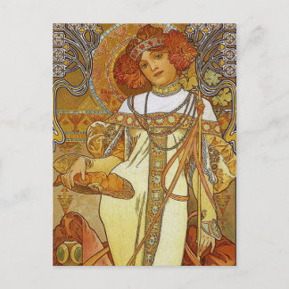 "Autumn" by Alphonse [Alfons]  Mucha Postcard