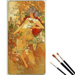 Autumn by Alphonse Mucha Tissue Paper