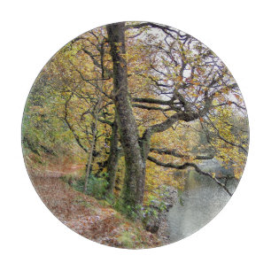 AUTUMN BY THE LAKE CUTTING BOARD