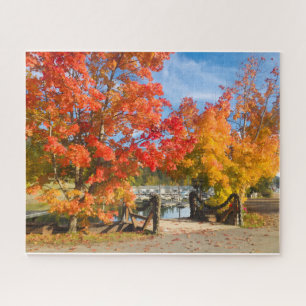 Autumn by the Lake in North Idaho 500 Piece Puzzle