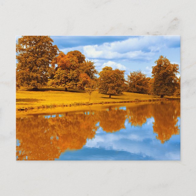 Autumn by the Lake Postcard (Front)