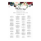 Autumn Calligraphy Alphabetical Seating Chart