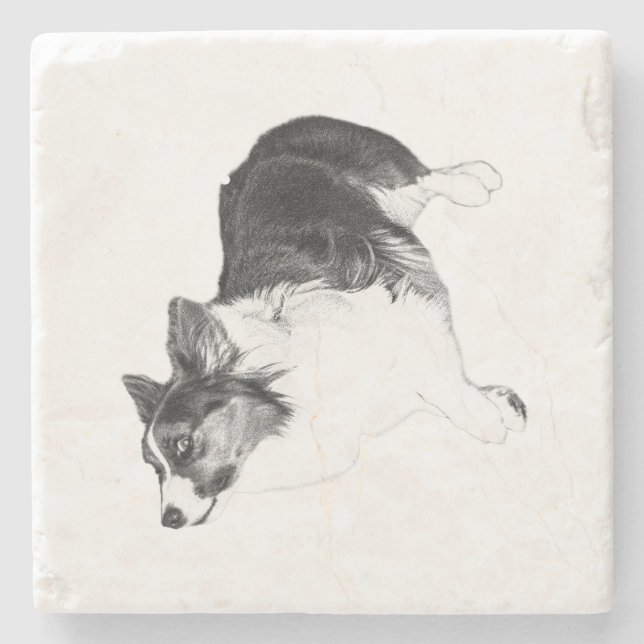 Autumn Calm in Loyal Eyes Stone Coaster (Front)