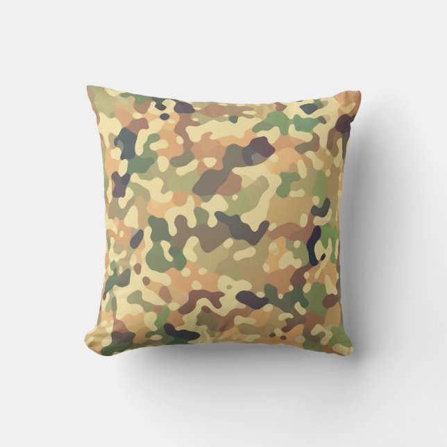 Autumn Camo Fall Colours Outdoor Cushion (Front)