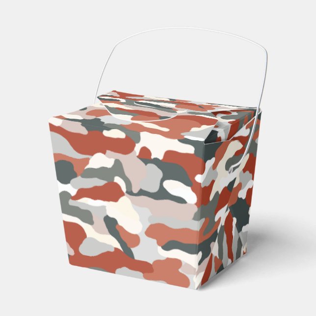Autumn Camouflage Favour Box (Front Side)