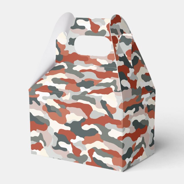 Autumn Camouflage Favour Box (Front Side)