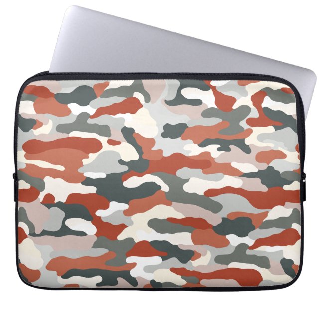 Autumn Camouflage Laptop Sleeve (Front)