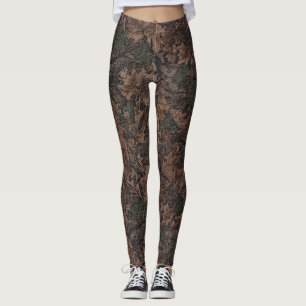 Autumn camouflage throw pillow bath towel set kid' leggings