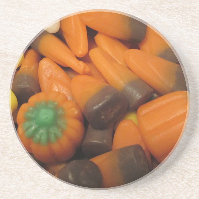 Autumn Candy Corn Coaster (Front)