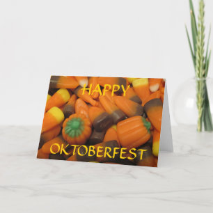 Autumn Candy Corn "HAPPY OKTOBERFEST" Card
