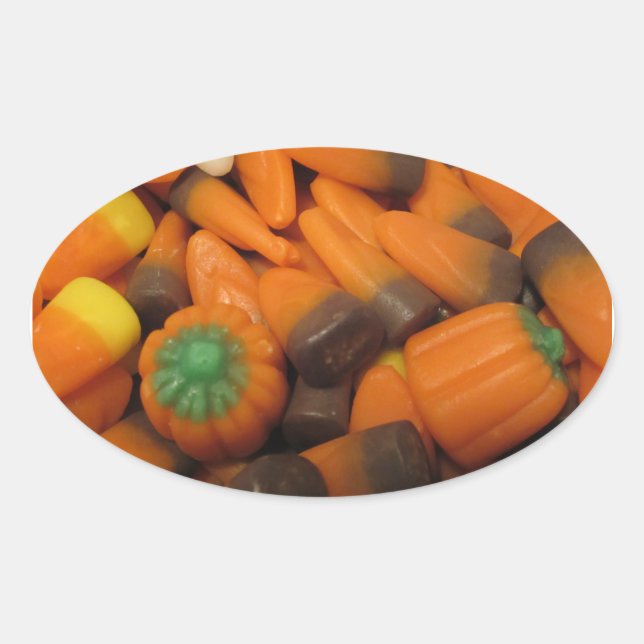 Autumn Candy Corn Stickers - Set of 20 (Front)
