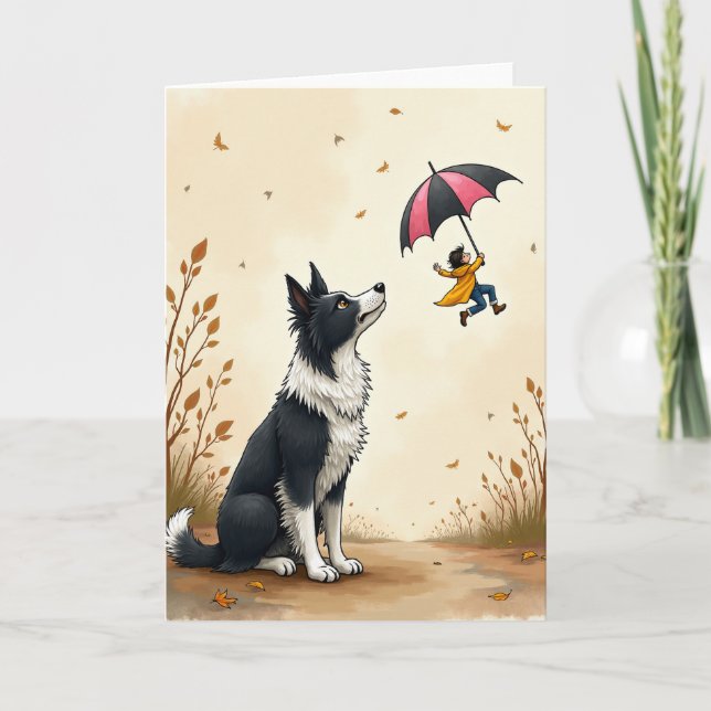 Autumn Canine Fathers Day Card (Front)