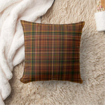 Autumn Canopy Brown, Rust Red, and Green Plaid