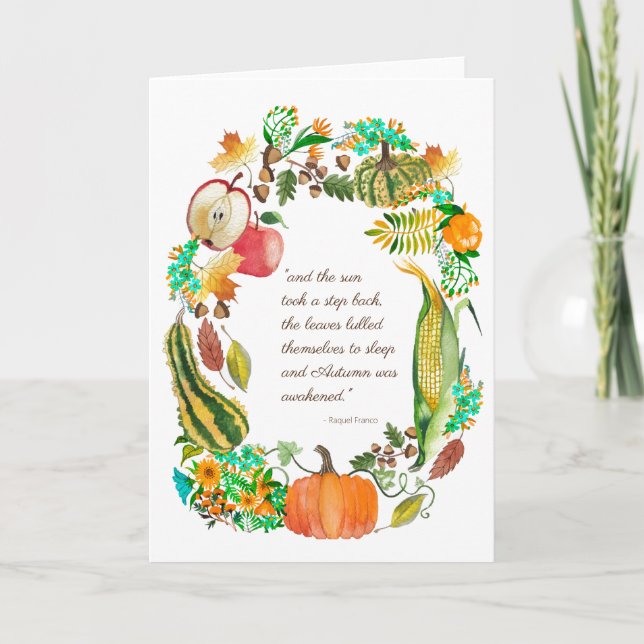 Autumn Card Art for Charity (Front)