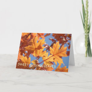 AUTUMN CARD Sweetest Grandma Customise the Text