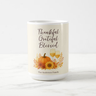 Autumn Celebration - Elegant Gold Thanksgiving  Coffee Mug