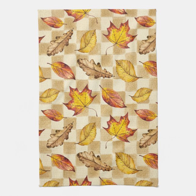 Autumn Celebration Tea Towel (Vertical)