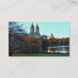 Autumn: Central Park Lake, San Remo Business Card