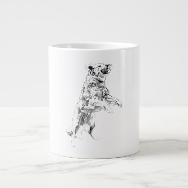 Autumn Chase Unleashed Large Coffee Mug (Front)