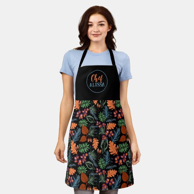 Autumn Chef’s Apron customisable  (Worn)