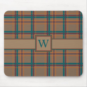 Autumn Chic Plaid Mousepad