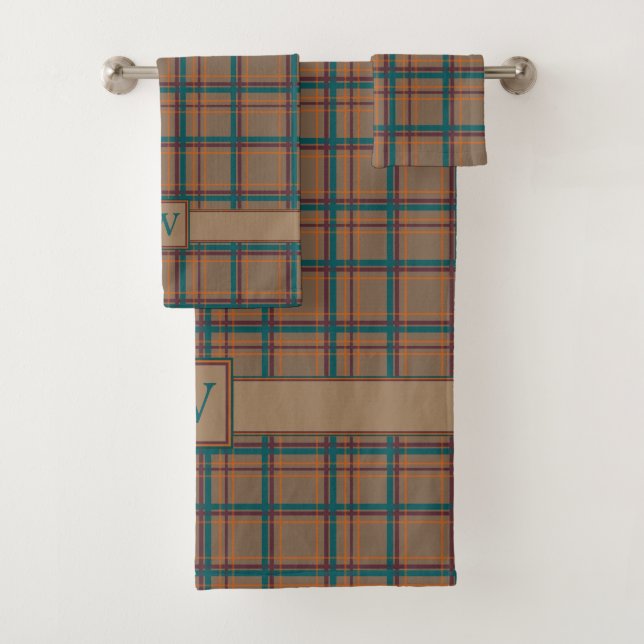 Autumn Chic Plaid Towel Set (Insitu)