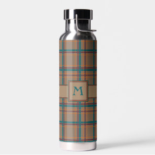 Autumn Chic Plaid Water Bottle