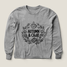 Autumn & Chill | Cosy Fall Hand-Lettered Line Art