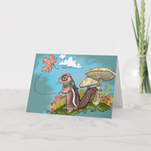 Autumn Chipmunk~ Greeting Cards