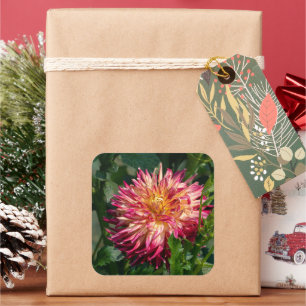 Autumn Chrysanthemum – Warm Bloom Square Sticker