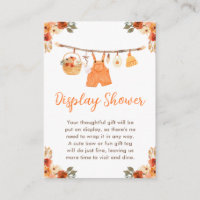 Autumn Clothes Line Boy Baby Display Shower