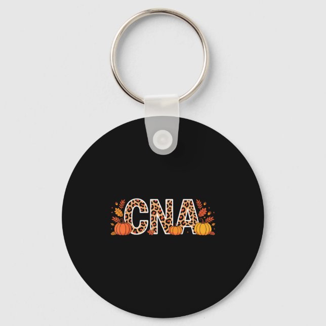 Autumn Cna Fall Certified Nursing Istant  Key Ring (Front)