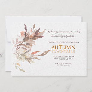 Autumn Cocktails Invitation