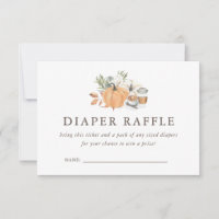 Autumn Coffee Baby Shower | Diaper Raffle