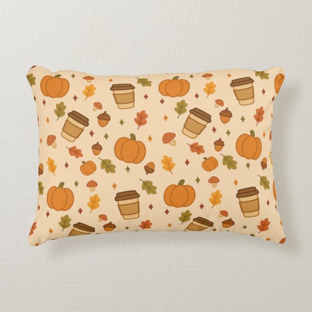 Autumn Coffee Decorative Cushion (Front)