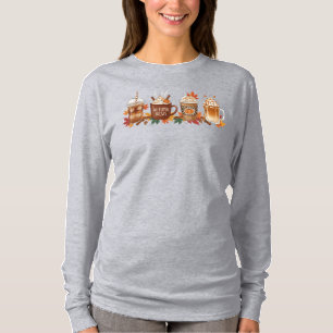 Autumn Coffee Pumpkin Spice Long Sleeve Season Shi T-Shirt