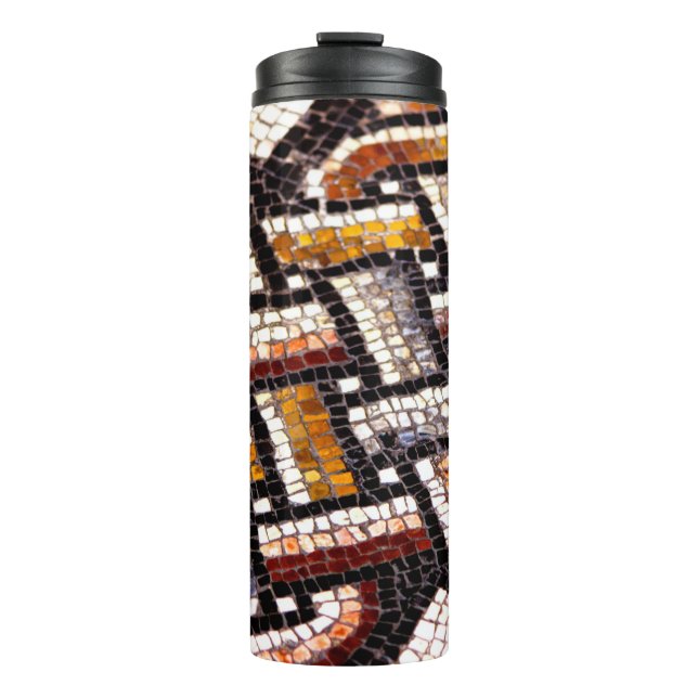Autumn Colored Roman Mosaic Thermal Tumbler (Front)