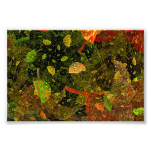 Autumn colorful decorative design photo print