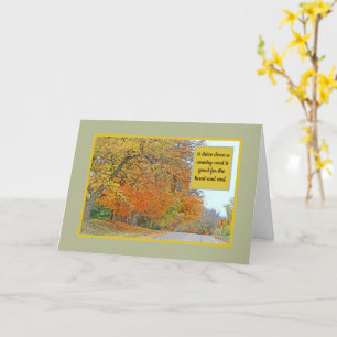 "AUTUMN COLORS ALONG COUNTRY ROAD" CARD
