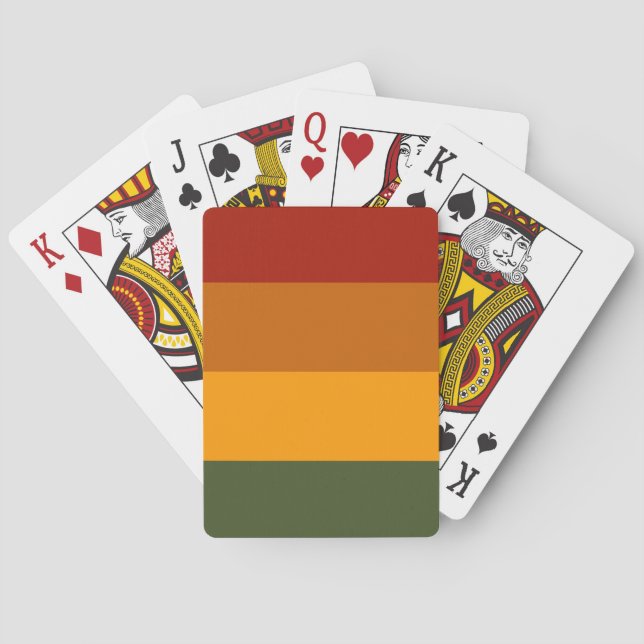 Autumn Colors custom playing cards (Back)