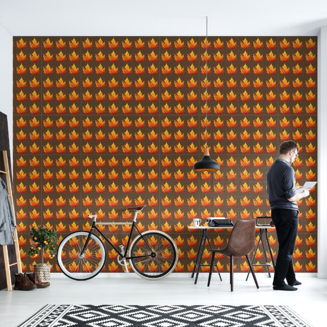 Autumn colors leaves  wallpaper (Living Room)
