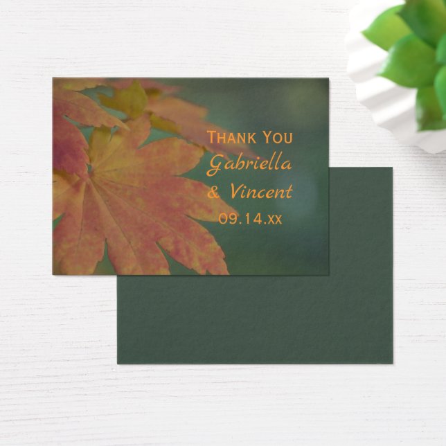Autumn Colors Wedding Favor Tags (Desk)