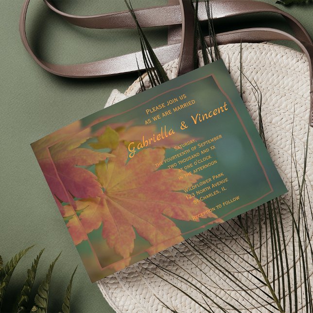 Autumn Colors Wedding Invitation (Creator Uploaded)