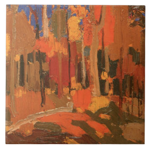 Autumn Colour by Tom Thomson Tile